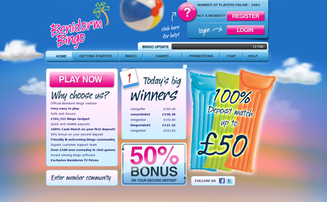 Benidorm Bingo Screenshot