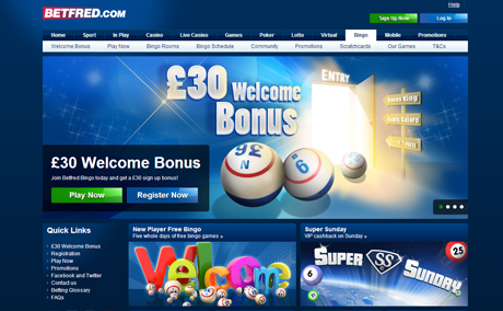 Betfred Bingo Screenshot